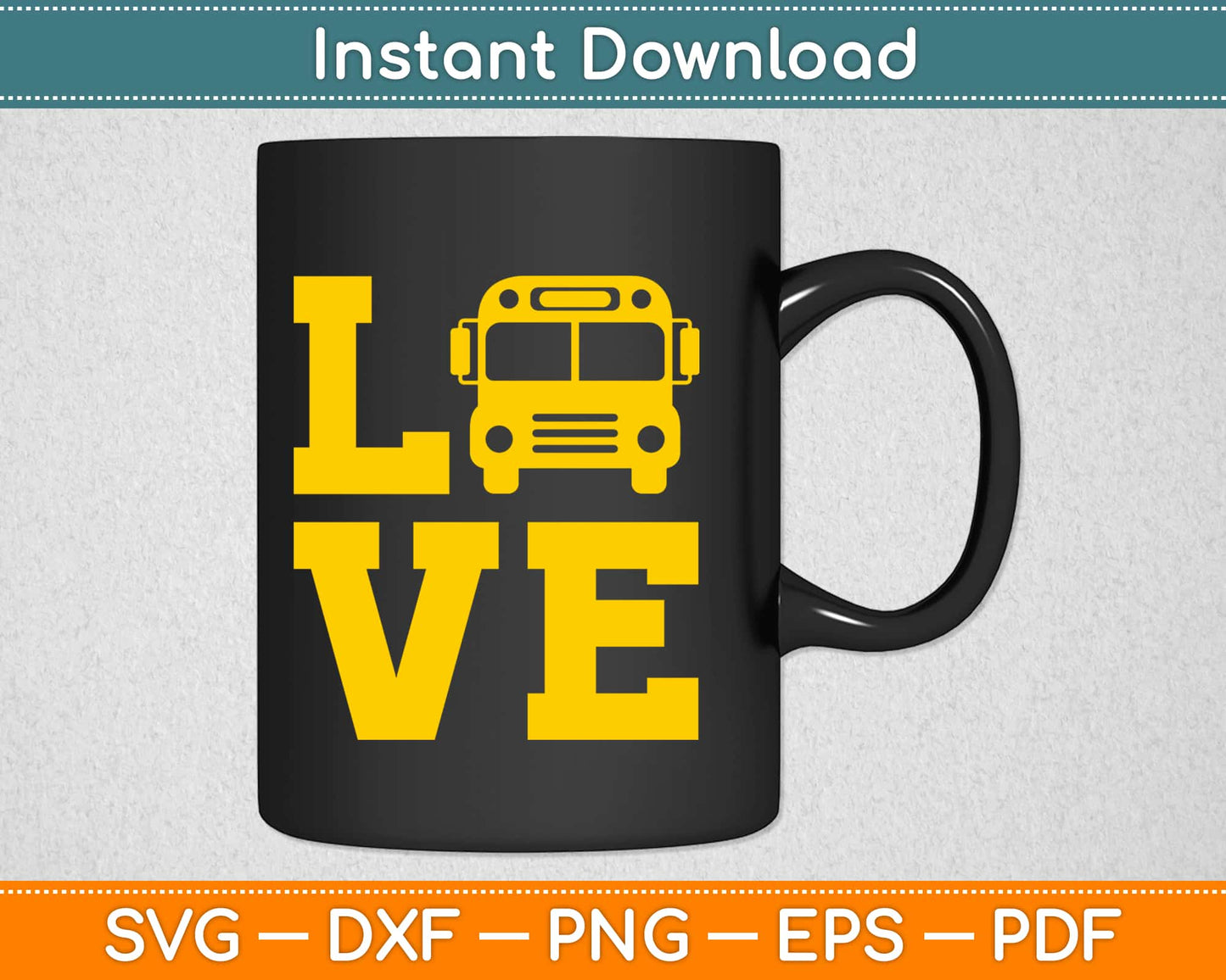 I Love School Bus Driver Svg Design Cricut Printable Cutting Files