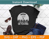 I Speak Fluent Skydiving Vintage Sky Parachuting Skydive Svg Design