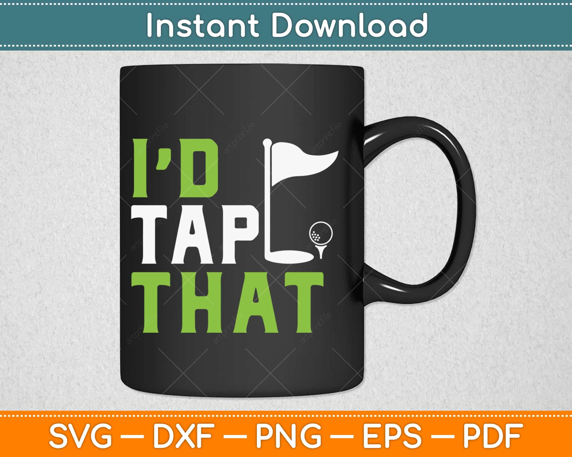 I'd Tap That Funny Golf Png Dxf Svg Design Cricut Printable Cutting Files