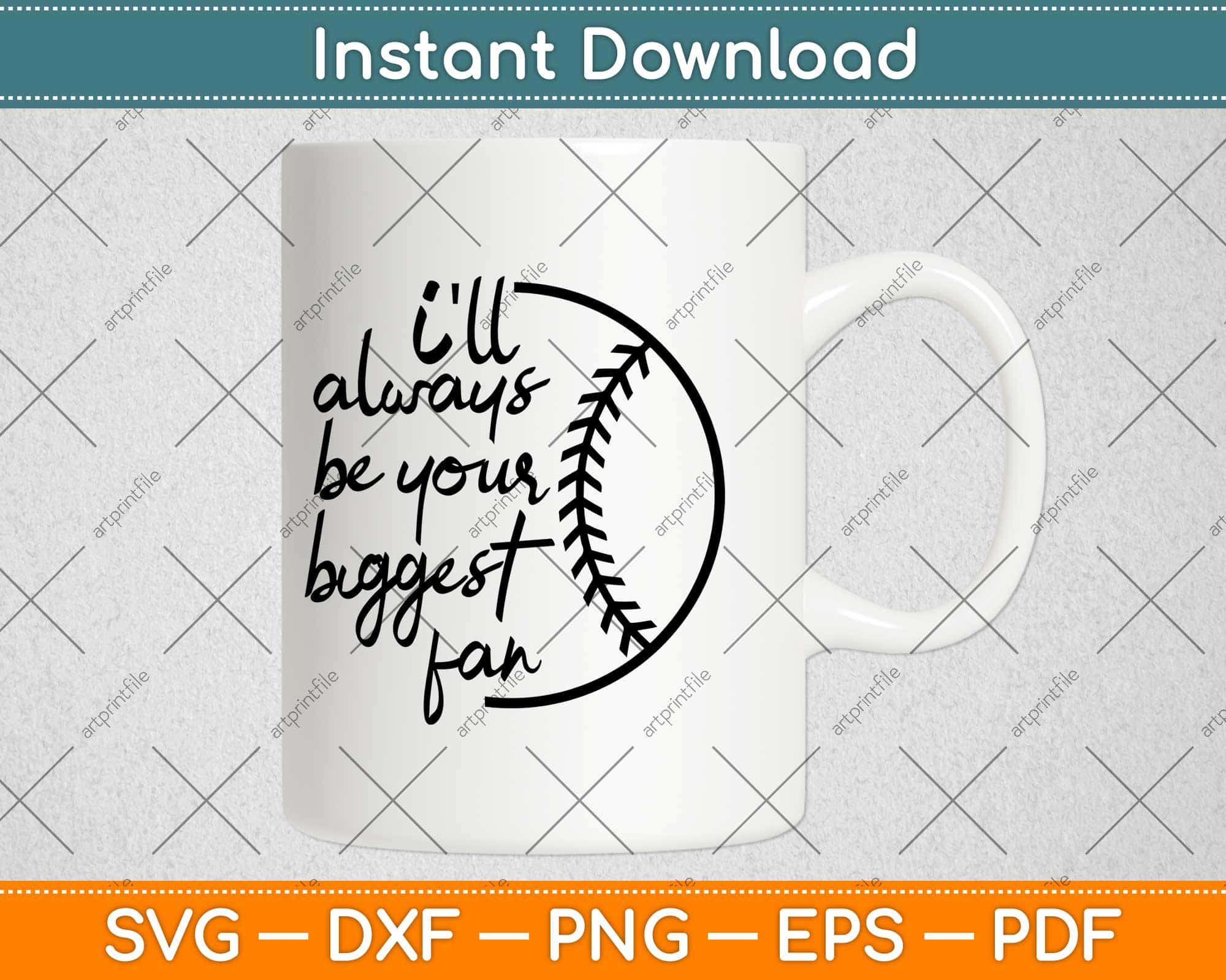 Baseball Mom Svg, I'll Always Be Your Biggest Fan Svg, Baseball