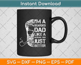 I'm a Bearded Dad Father's Day Svg Png Dxf Digital Cutting File