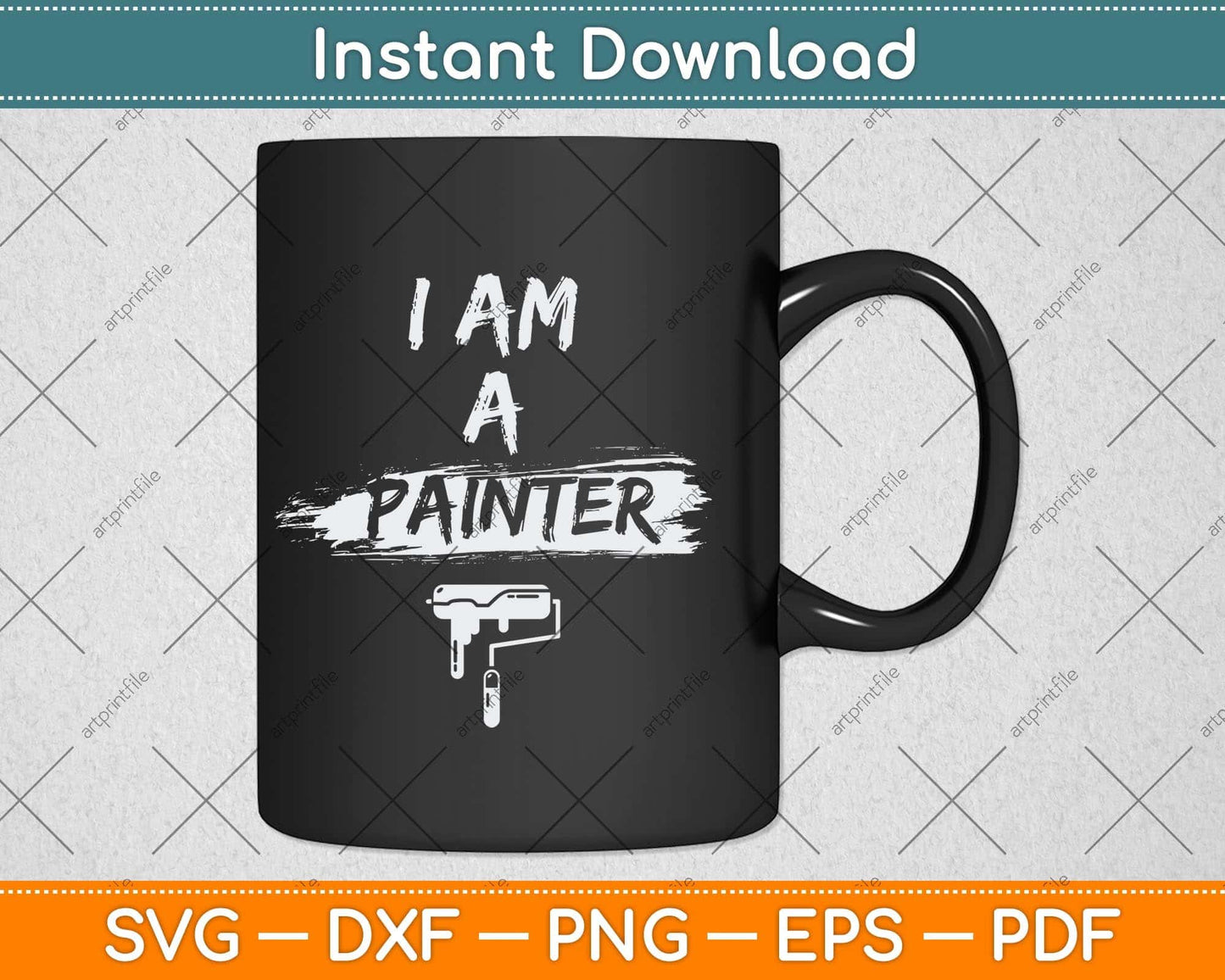 I'm A Painter Job Wall Birthday Svg Png Dxf Digital Cutting File