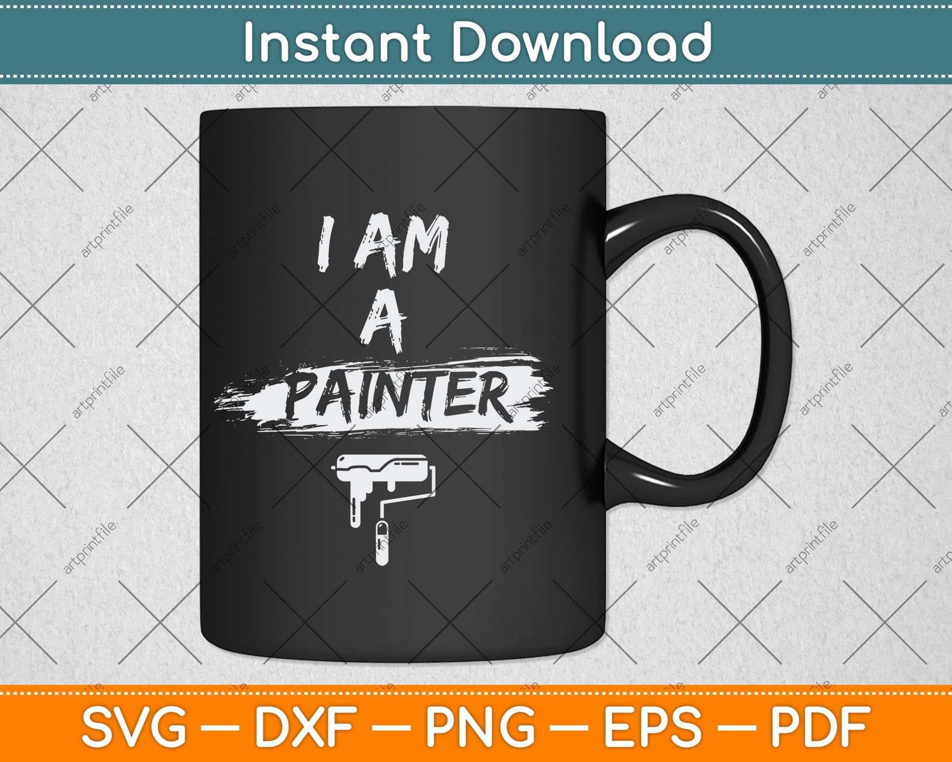 I'm A Painter Job Wall Birthday Svg Png Dxf Digital Cutting File