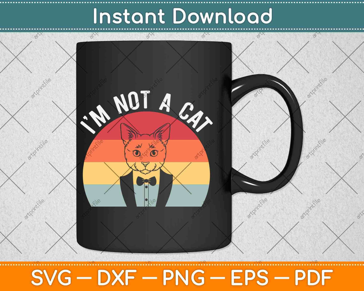 I'm Not a Cat Funny Lawyer Gift Svg Png Dxf Digital Cutting File