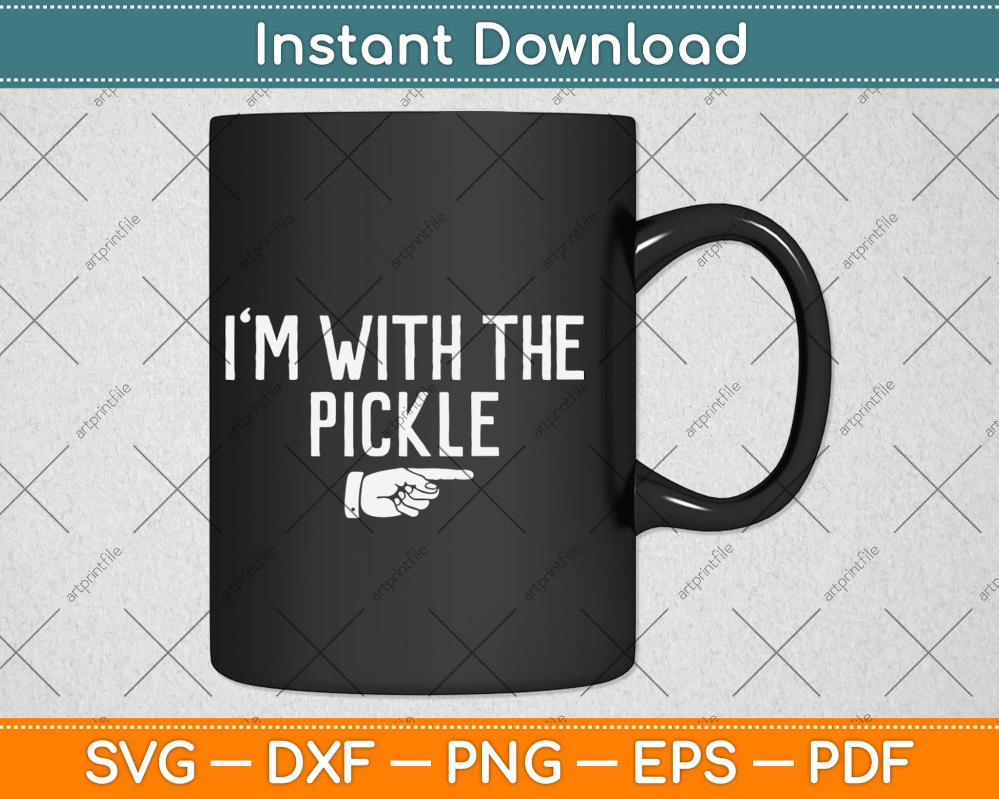 I'm With The Pickle Halloween Svg Design Cricut Printable Cutting Files