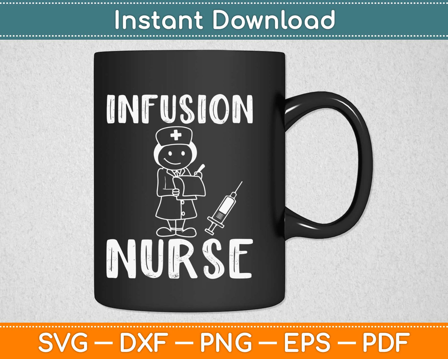 Infusion Nurse Svg Design Cricut Printable Cutting Files