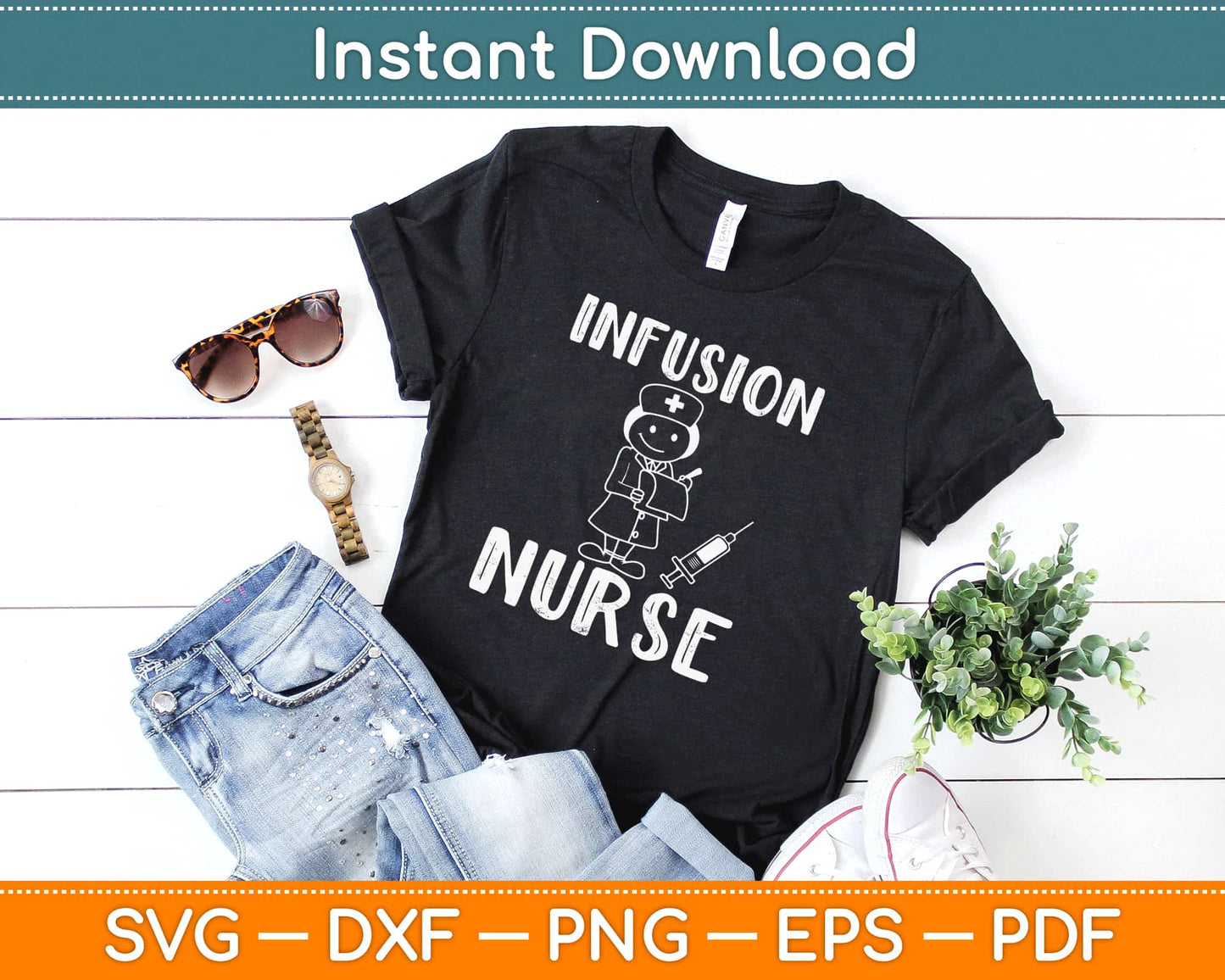 Infusion Nurse Svg Design Cricut Printable Cutting Files