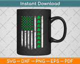 Irish American Flag St. Patrick's Day Svg Design Cricut Printable Cutting Files
