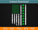 Irish American Flag St. Patrick's Day Svg Design Cricut Printable Cutting Files