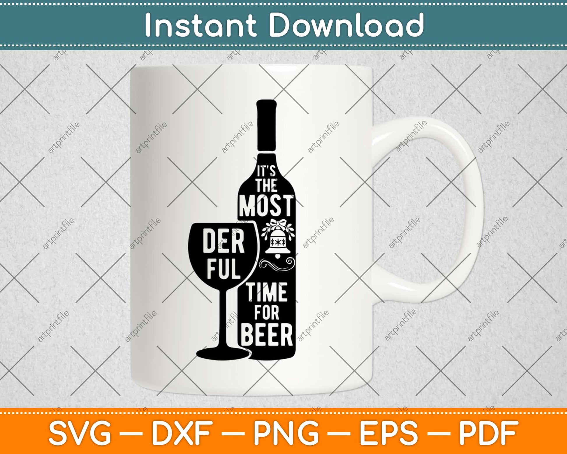 It’s The Most Deer Full Time For Beer Svg Design Cricut Printable Cutting Files