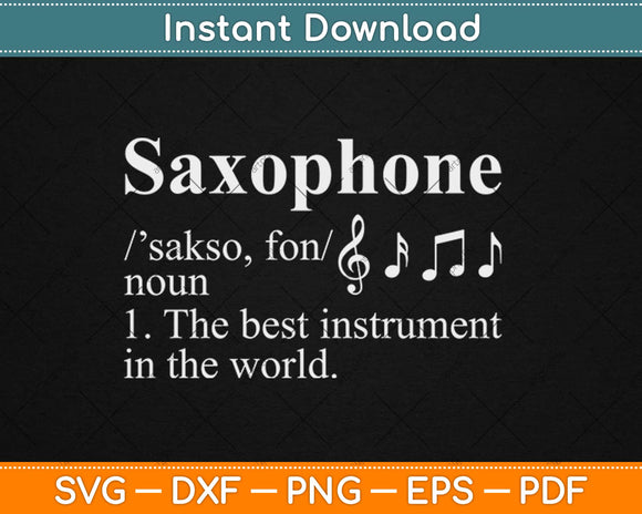 Jazz Musician Saxophonist Marching Band Saxophone Svg Design Cricut Cutting Files