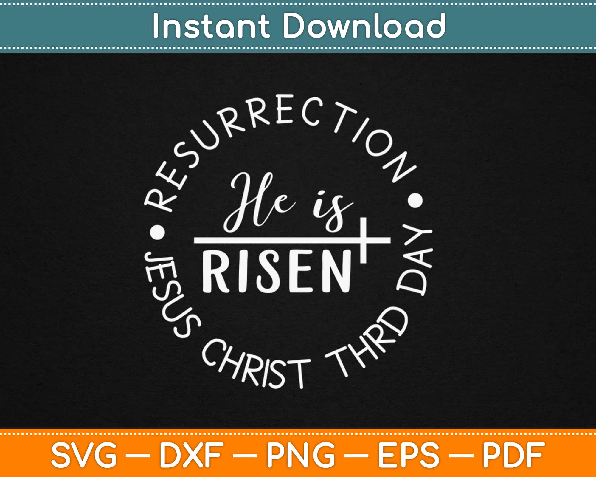 Jesus Has Risen Easter Resurrection Svg Design Cut File For Silhouette ...