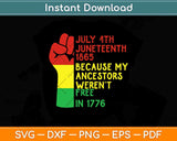 Juneteenth My Ancestors Free Black African Flag Svg Png Dxf Digital Cutting File