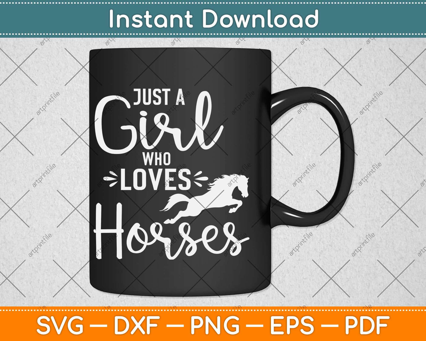 Just A Girl Who Loves Horses Riding Svg Png Dxf Digital Cutting File