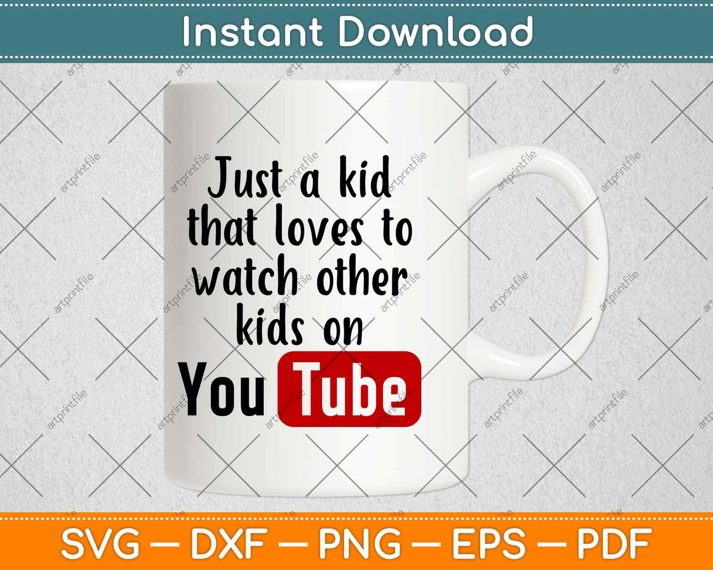 Just A Kid Who Loves To Watch Other Kids On Youtube Svg Design