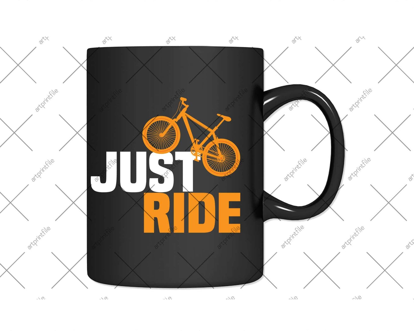 Just Ride Cycling Svg Design Cricut Printable Cutting Files