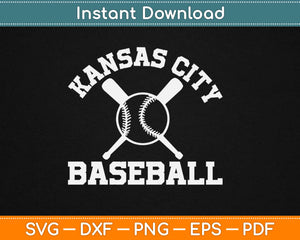 Kansas City Baseball Svg Design Cricut Printable Cutting Files