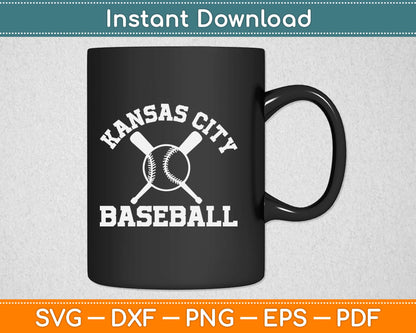 Kansas City Baseball Svg Design Cricut Printable Cutting Files