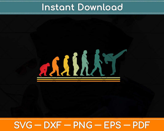 Karate Evolution Svg Design Cricut Printable Cutting Files