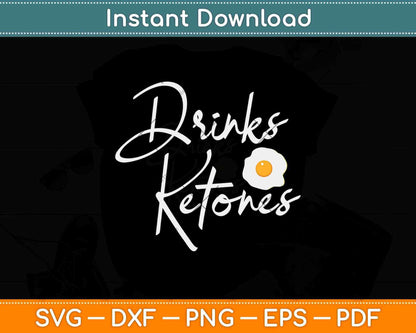 Keto Diet Drinks Ketogenic Lifestyle Svg Design Cricut Printable Cutting Files