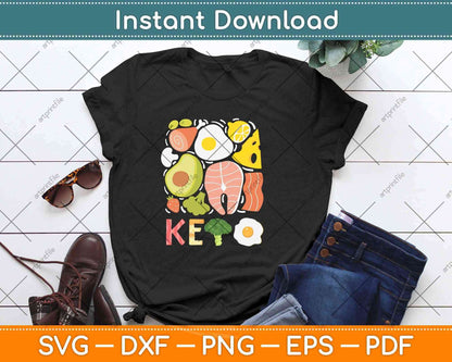 Keto Diet Low Carb High Fat Funny Svg Design