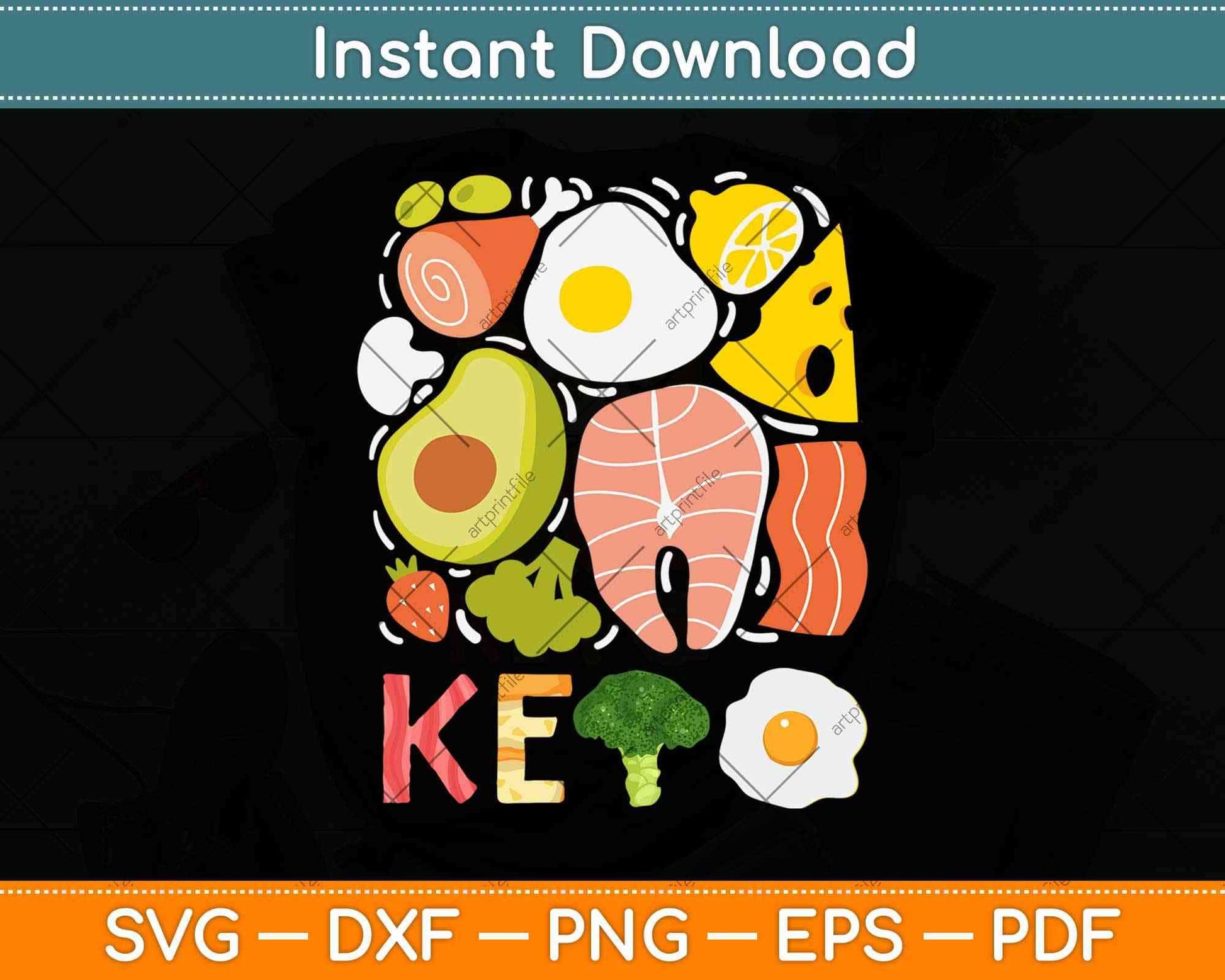 Keto Diet Low Carb High Fat Funny Svg Design