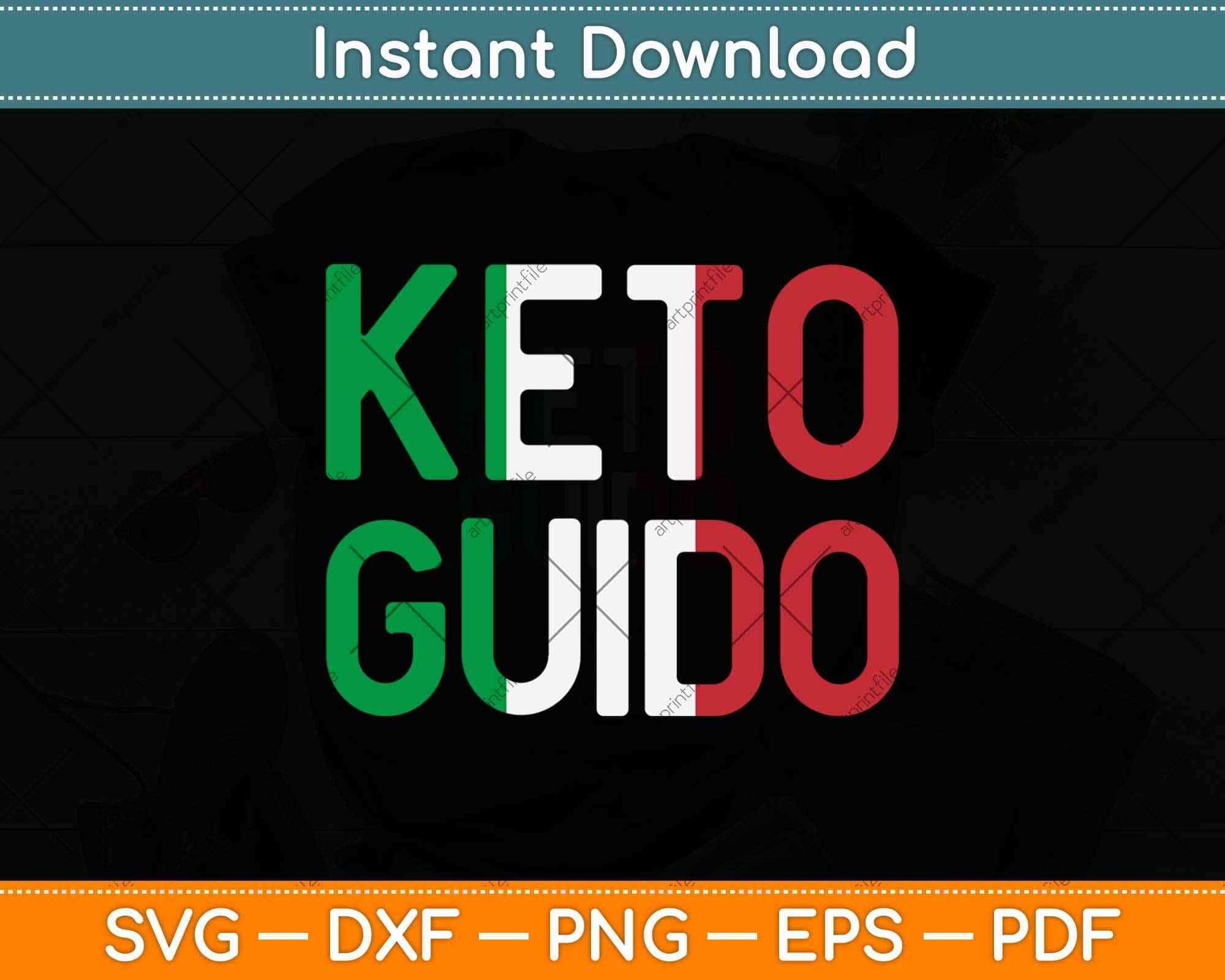 Keto Guido Funny Italian Keto Diet Svg Design Cricut Printable Cutting Files