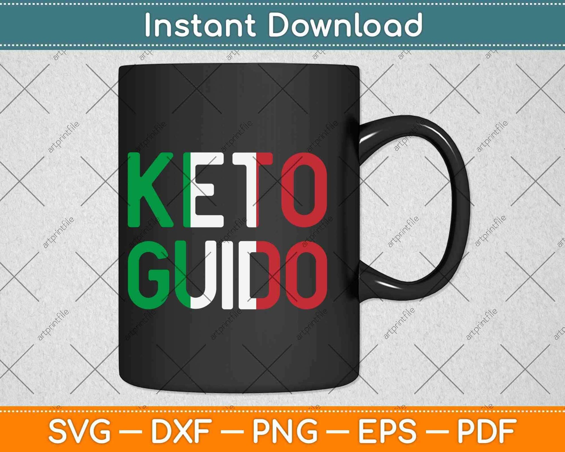 Keto Guido Funny Italian Keto Diet Svg Design Cricut Printable Cutting Files