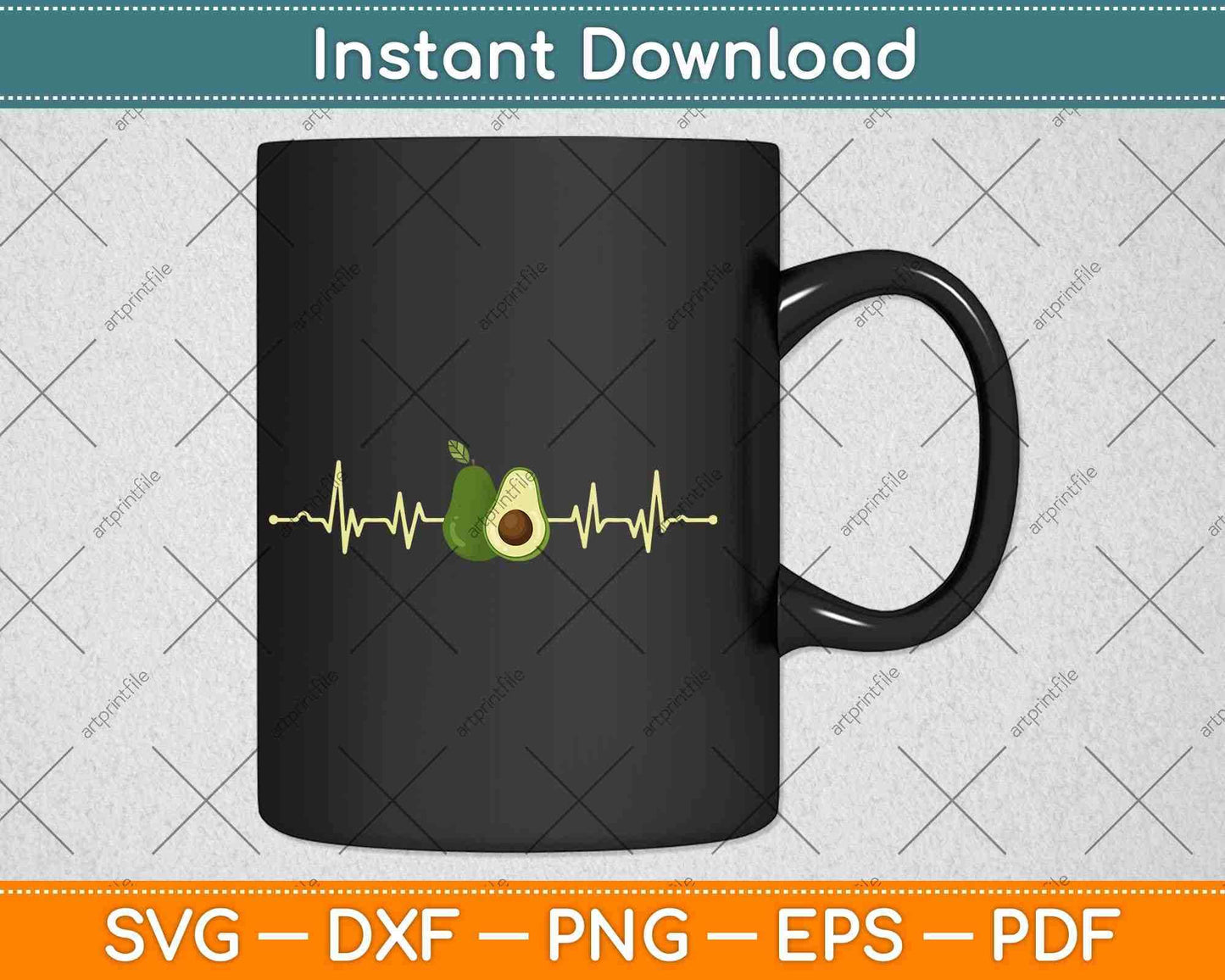 Keto Heartbeat Avocado Lover Ketogenic Diet Avocado Svg Png Dxf Cutting File