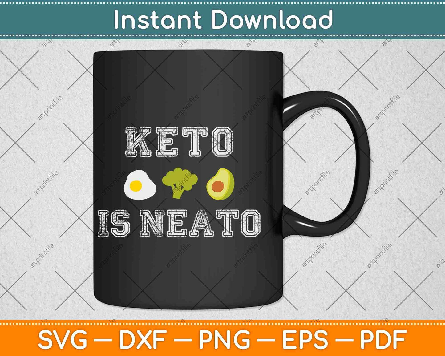 Keto Is Neato Funny Ketogenic Diet Svg Png Dxf Cutting File