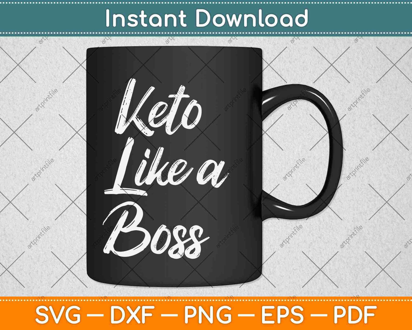 Keto Like a Boss Svg Design Cricut Printable Cutting Files