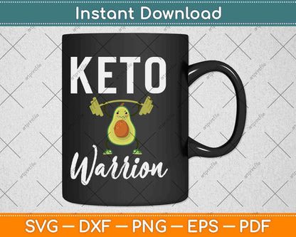 Keto Warrior Ketosis Sport Athlete Svg Design Cricut Printable Cutting Files