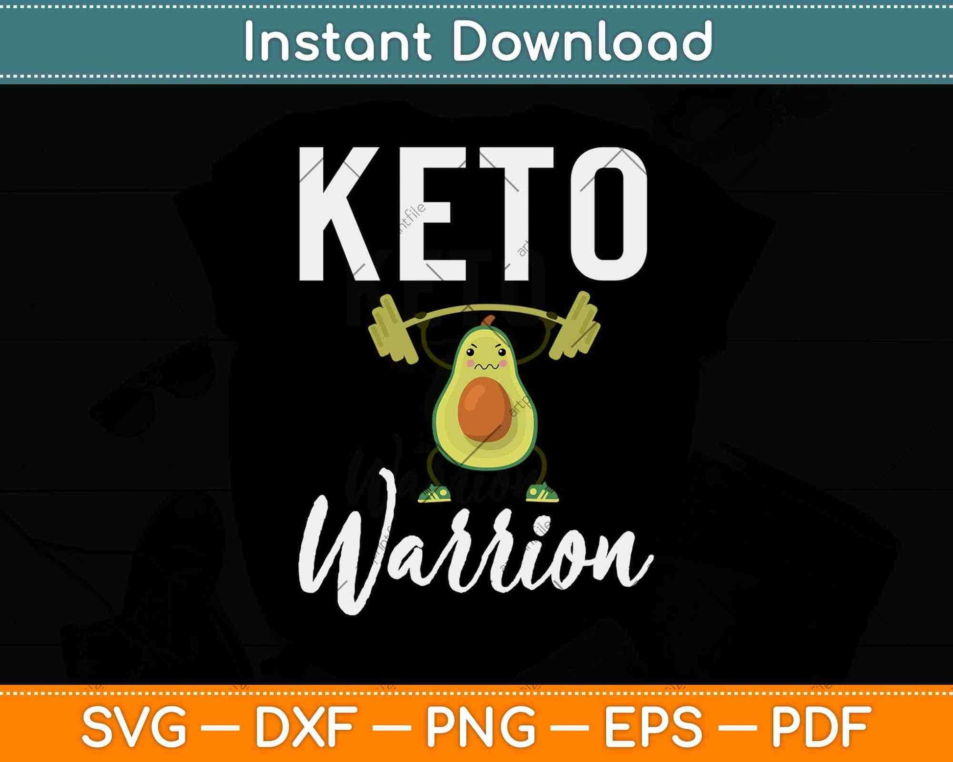Keto Warrior Ketosis Sport Athlete Svg Design Cricut Printable Cutting Files