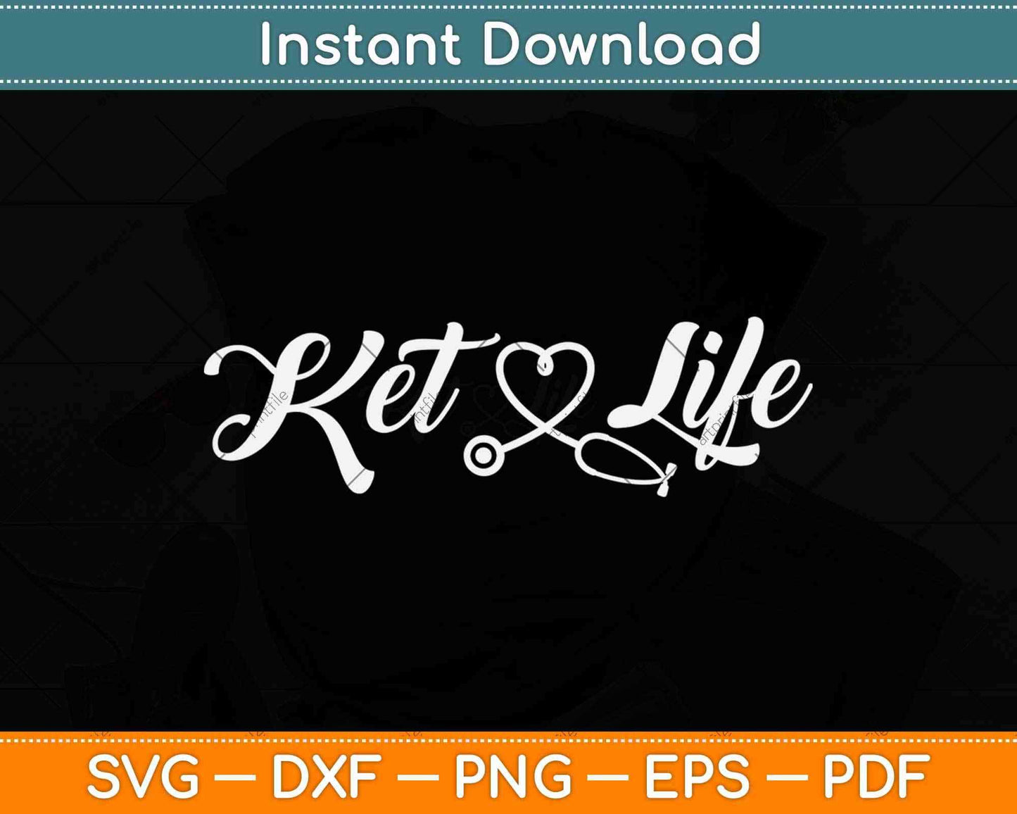 Ketogenic Diet Keto Life Nurse Svg Design Cricut Printable Cutting Files