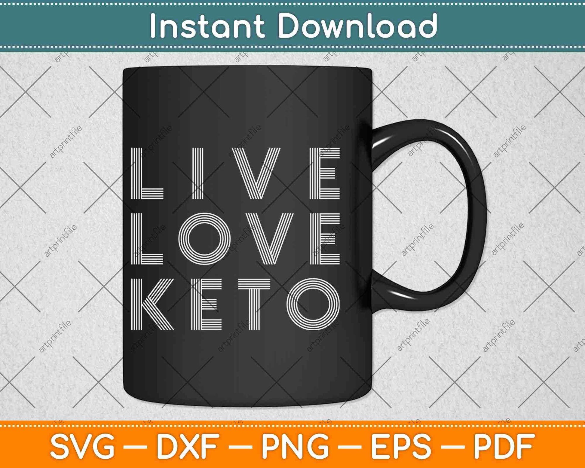 Ketones Keto Low Carb Diet Fitness Svg Design Cricut Printable Cutting Files