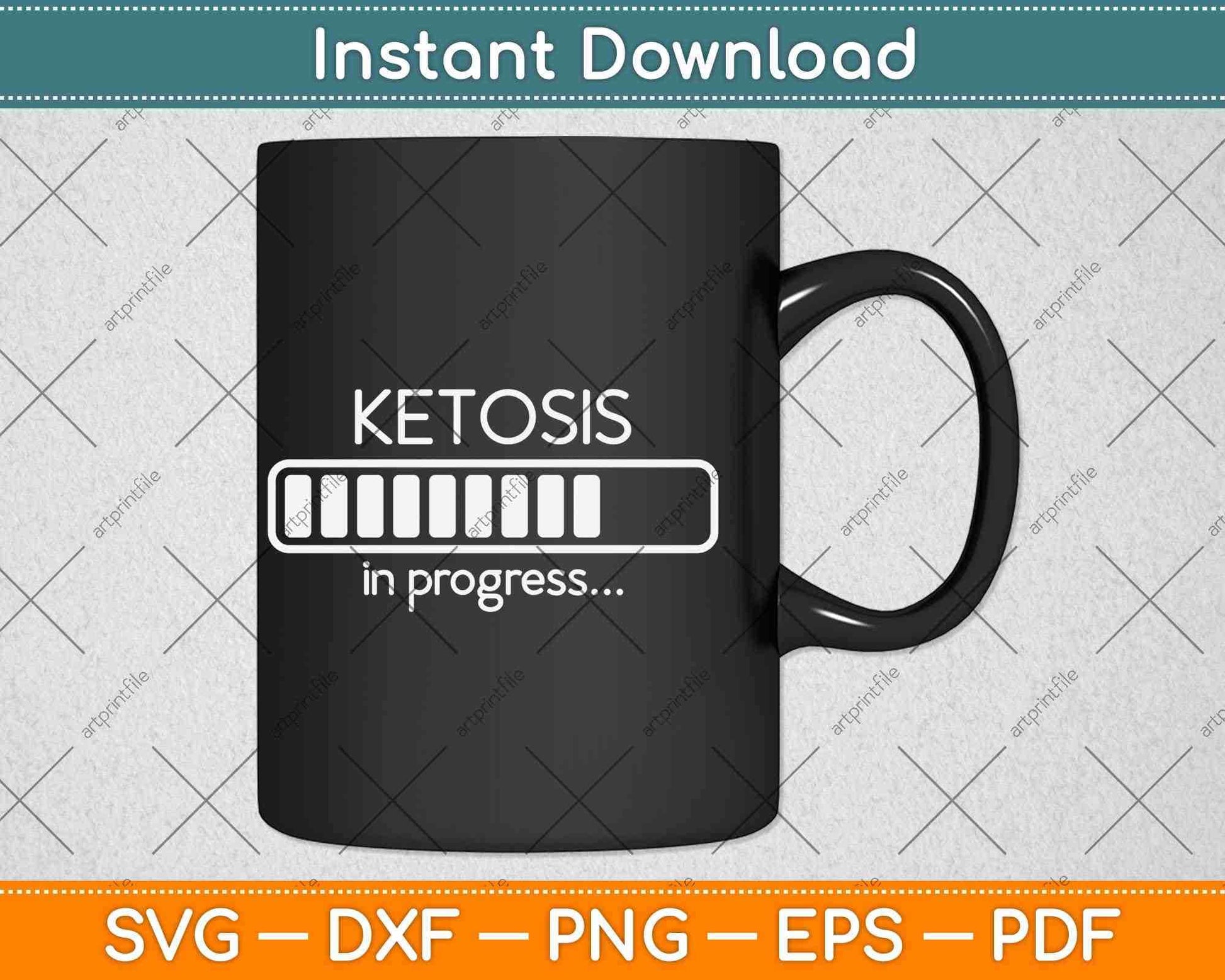Ketosis In Progress Ketogenic Diet Svg Design