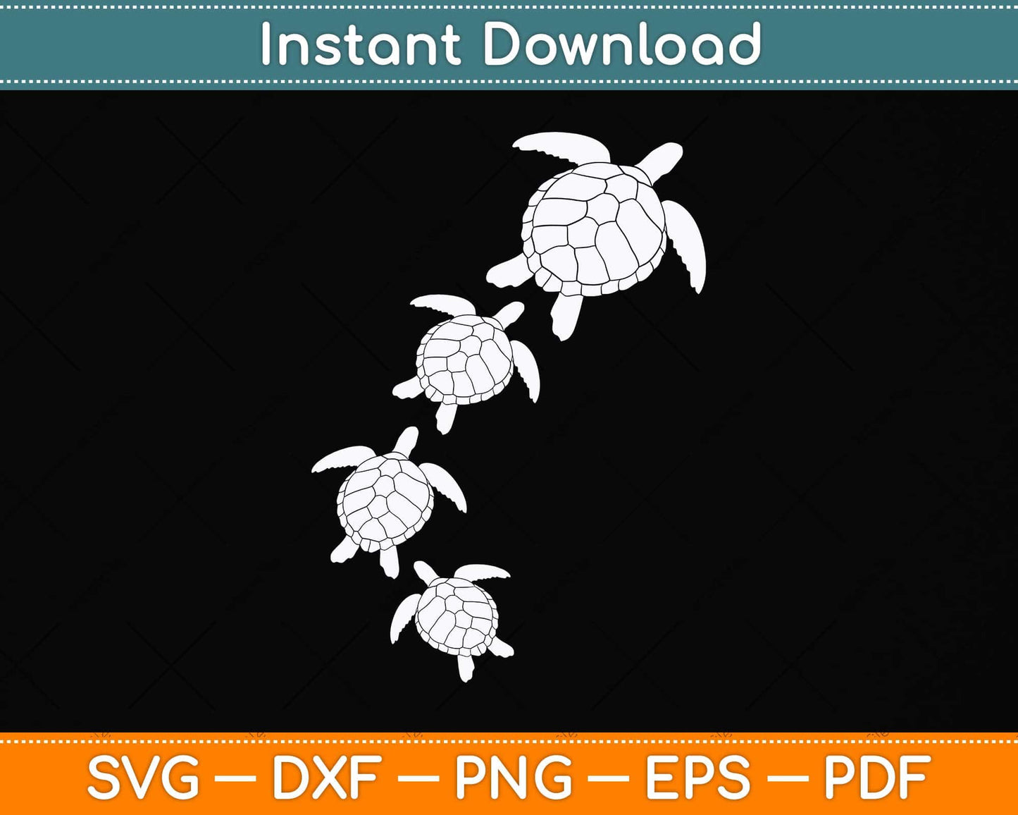 Kimsoong Sea Turtle Svg Png Dxf Digital Cutting File