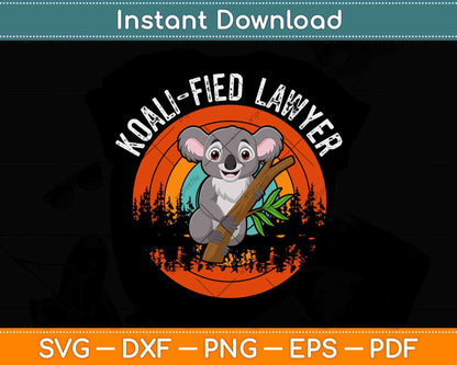 Koalified LawyerSvg Png Dxf Digital Cutting File