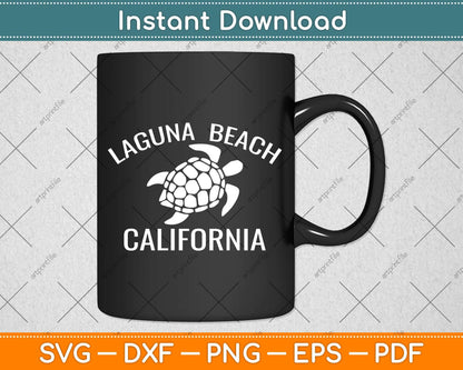 Laguna Beach CA Beach Tribal Turtle Svg Png Dxf Digital Cutting File
