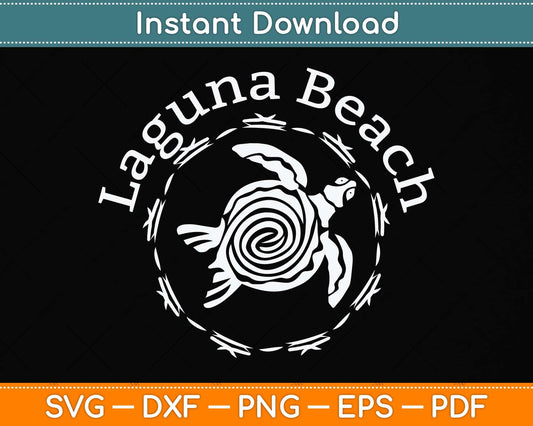 Laguna Beach Vintage Tribal Turtle Svg Png Dxf Digital Cutting File