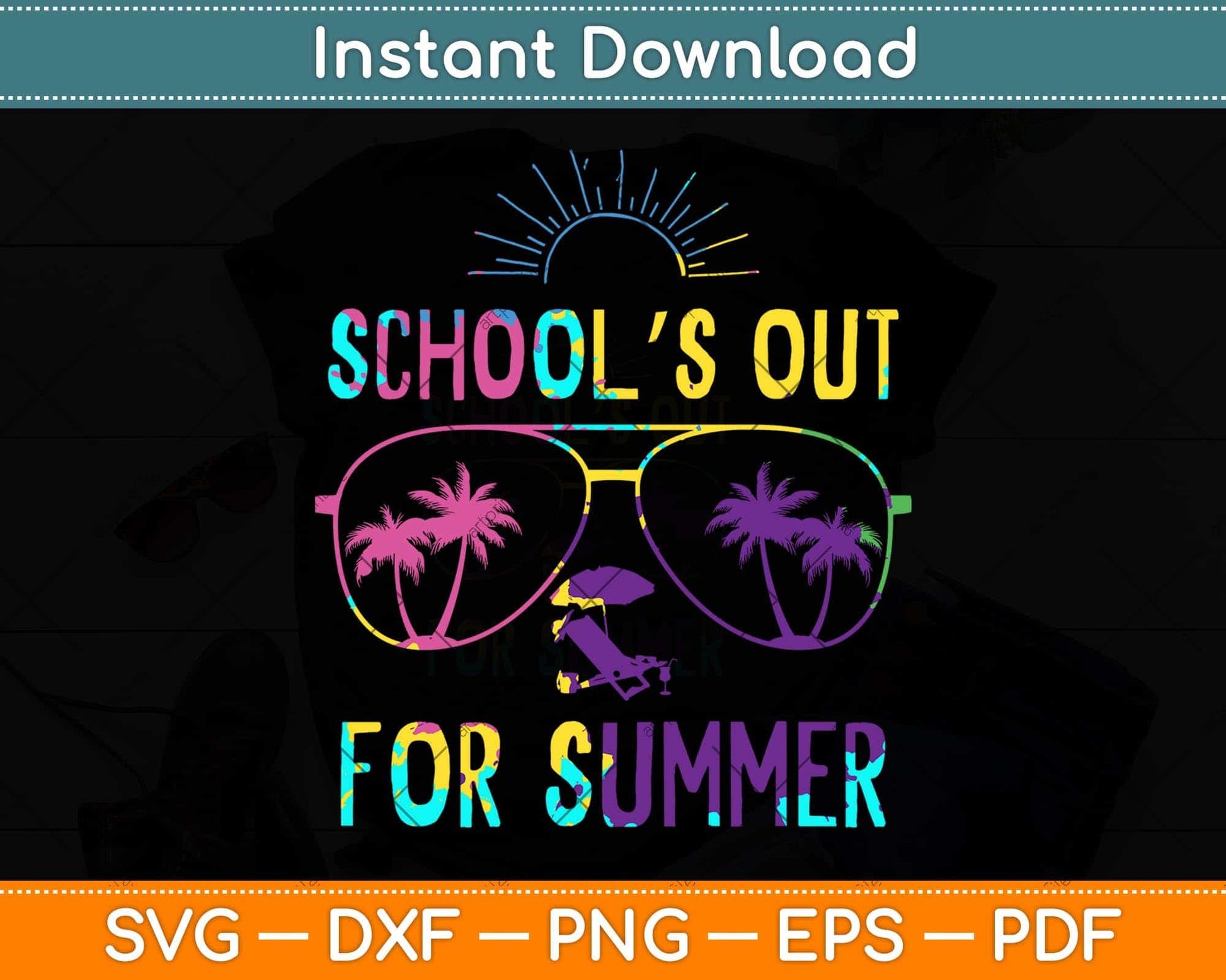 Last Day Of School Schools Out For Summer Teacher Vintage Svg Png Dxf Cutting File