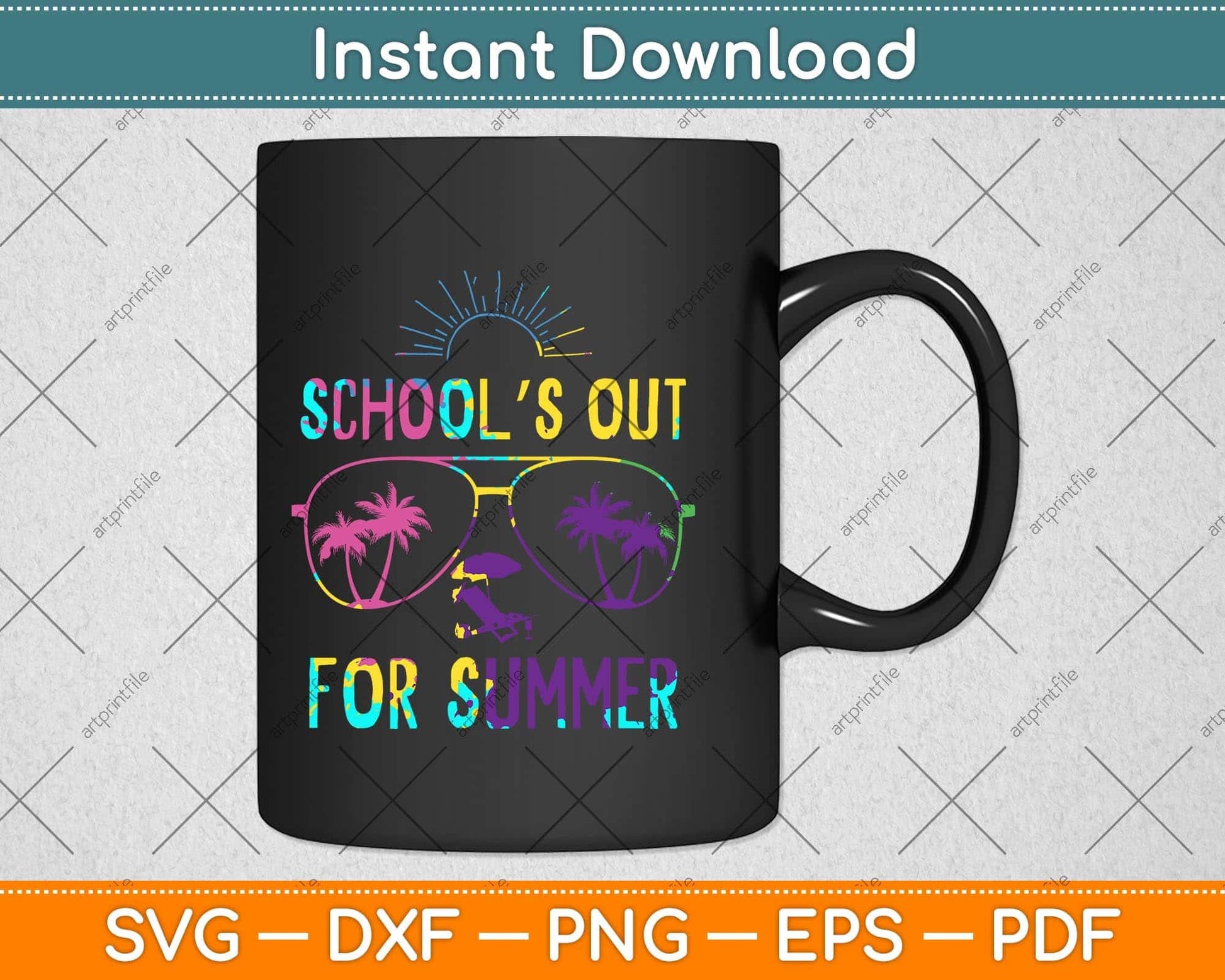 Last Day Of School Schools Out For Summer Teacher Vintage Svg Png Dxf Cutting File