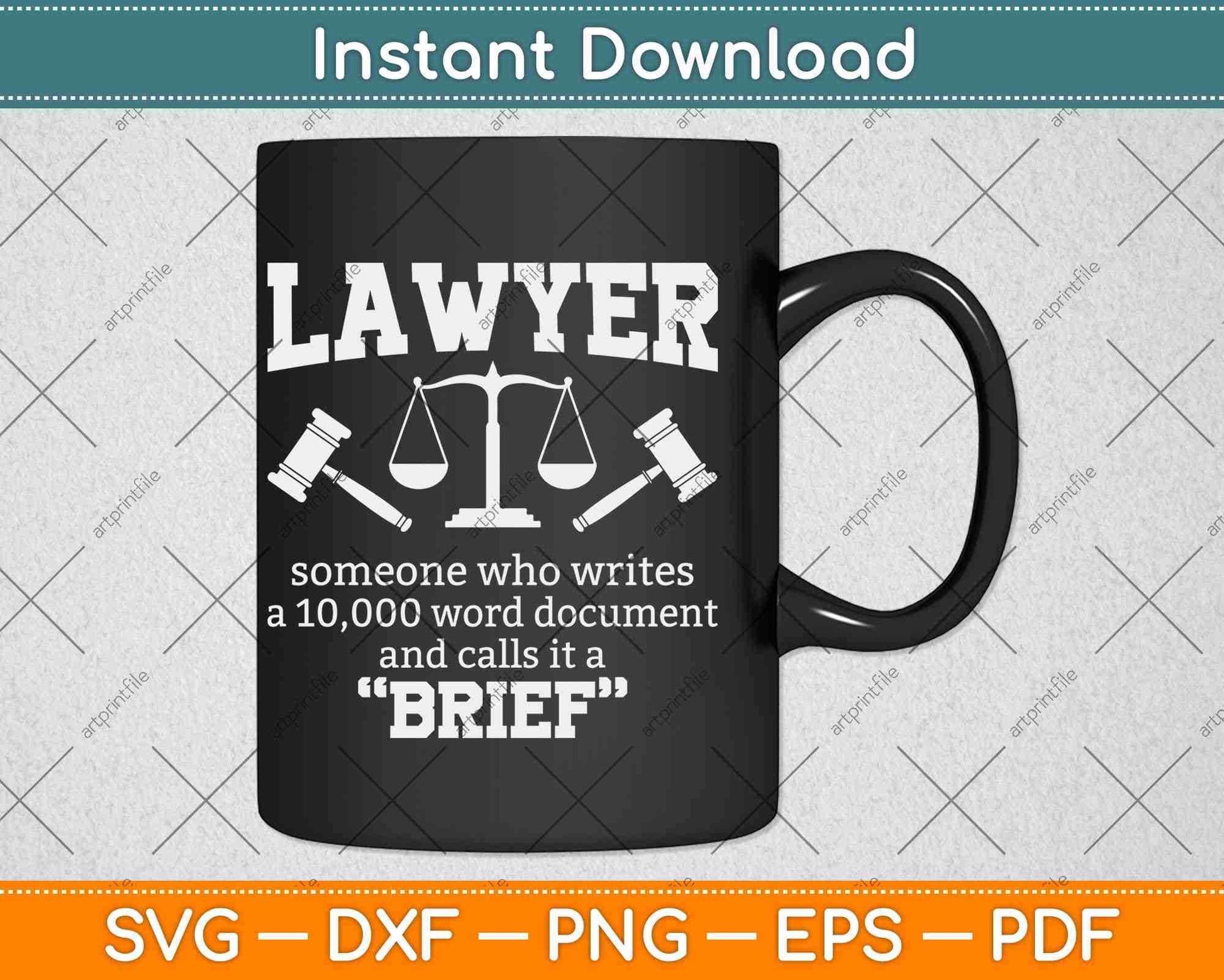 Lawyer Someone Who Writes Law School Svg Png Dxf Digital Cutting File