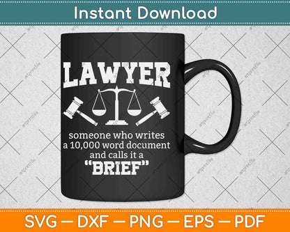 Lawyer Someone Who Writes Law School Svg Png Dxf Digital Cutting File