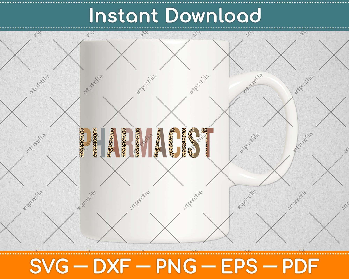 Leopard Pharmacist Appreciation Healthcare Workers Svg Png Dxf Digital Cutting File