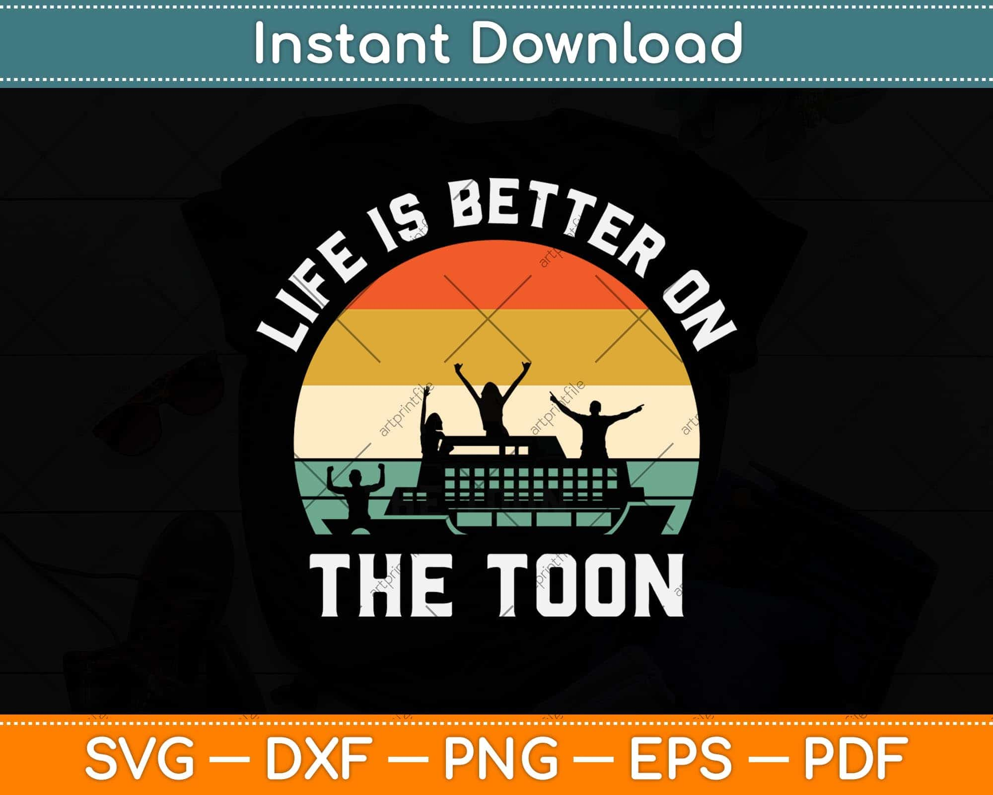 Life Is Better On The Toon Pontoon Boat Boating Pontoon | Sticker