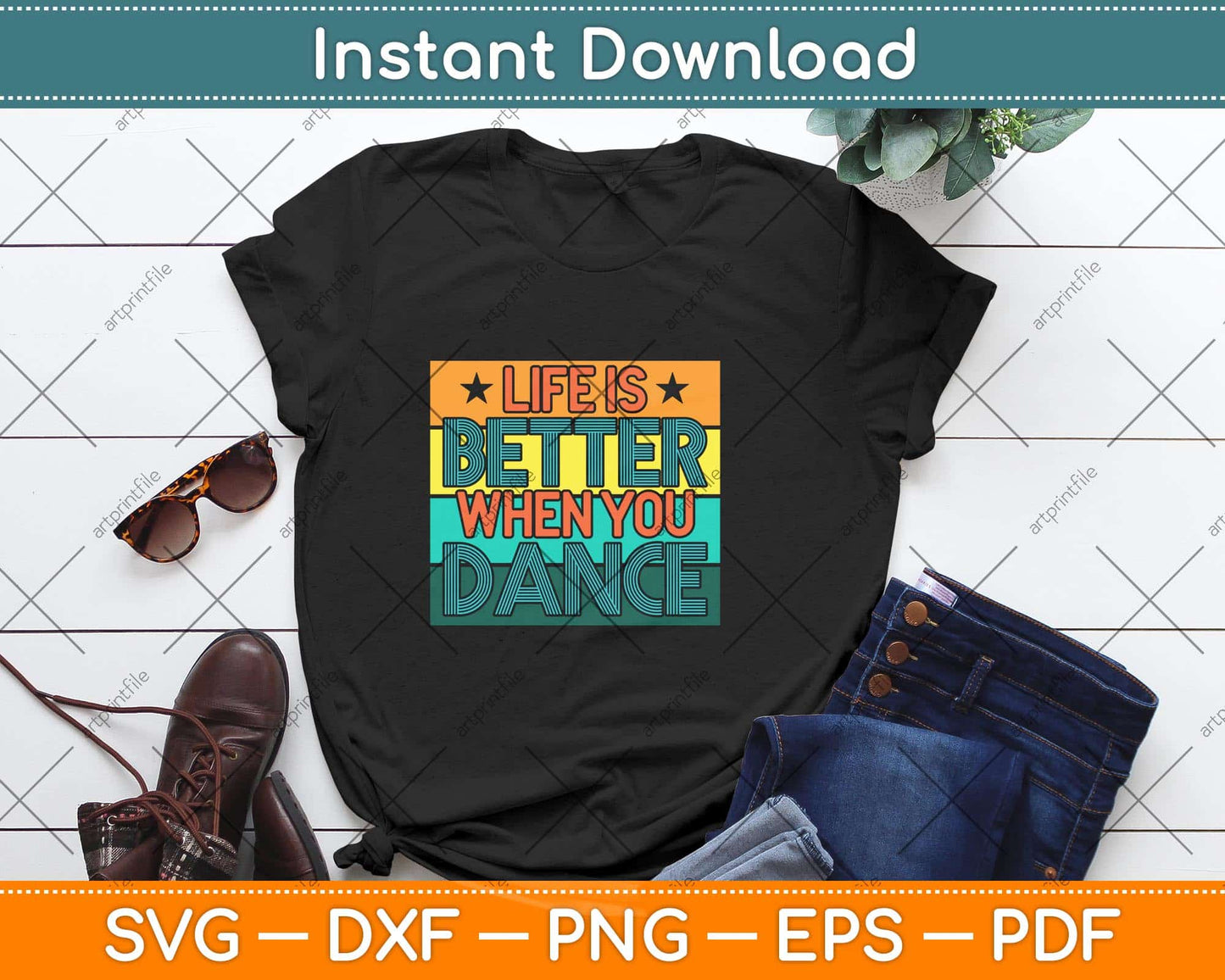 Life Is Better When You Dance Ballet Breakdance Hip Hop Svg Design