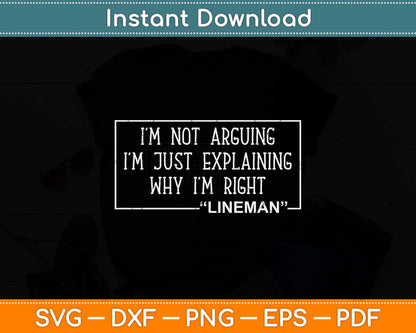 Lineman Gift Funny Job Title Profession Birthday Worker Idea Svg Png Dxf File