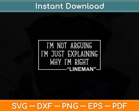 Lineman Gift Funny Job Title Profession Birthday Worker Idea Svg Png Dxf File