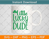 Little Lucky Dude St. Patrick's Day Svg Design Cricut Printable Cutting Files